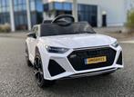 Audi RS6 12v wit Afstandsbediening / Bleutooth / Leder / EV, Kinderen en Baby's, Speelgoed | Buiten | Voertuigen en Loopfietsen