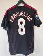 Ajax Shirt - Emanuelson - Gesigneerd + Videobewijs, Maat 52/54 (L), Zwart, Ophalen of Verzenden, Zo goed als nieuw