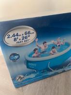 Nieuw Bestway zwembad Fast Set met filterpomp 244x61cm, Tuin en Terras, Zwembaden, Opblaaszwembad, Rond, Nieuw, Ophalen of Verzenden