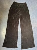 Zara Zwarte pantalon wijdere pijp mt S z.g.a.n. Plisse, Ophalen of Verzenden, Zo goed als nieuw, Maat 36 (S), Lang