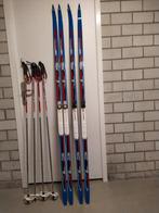 LANGLAUFSKI'S  TWEE PAAR CPL. MET STOKKEN EN SCHOENEN, Sport en Fitness, Skiën en Langlaufen, Overige merken, 160 tot 180 cm, Langlaufen