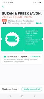 Ticket voor concert Suzan en Freek, Ziggo Dome, 24 mei, Tickets en Kaartjes, Eén persoon, Mei
