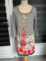 Zwart witte dames jurk van K-Design maat L, K-design, Wit, Maat 42/44 (L), Ophalen of Verzenden