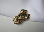 Broche kikker in Inka motief, Verzenden, Zo goed als nieuw, Goud, Overige materialen