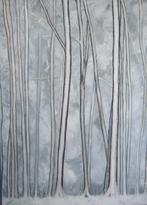 Olieverfschilderij 'Het Witte Woud', Minder dan 50 cm, Ophalen of Verzenden, Zo goed als nieuw, Schilderij