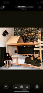 Gaaf jungle bed met matras, Huis en Inrichting, Slaapkamer | Bedden, Eenpersoons, Bruin, Jungle bed, Hout