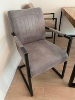 Eettafel, Salontafels & 4 Stoelen - Industriële Set, Ophalen, Zo goed als nieuw, Vier, Metaal