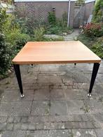 (Eet)tafel, Huis en Inrichting, Tafels | Eettafels, Ophalen, Gebruikt, Vierkant, Vijf personen of meer