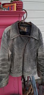 Vintage Rino & Pelle Leren Jas Maat M, Kleding | Heren, Maat 48/50 (M), Ophalen of Verzenden, Grijs, Gedragen