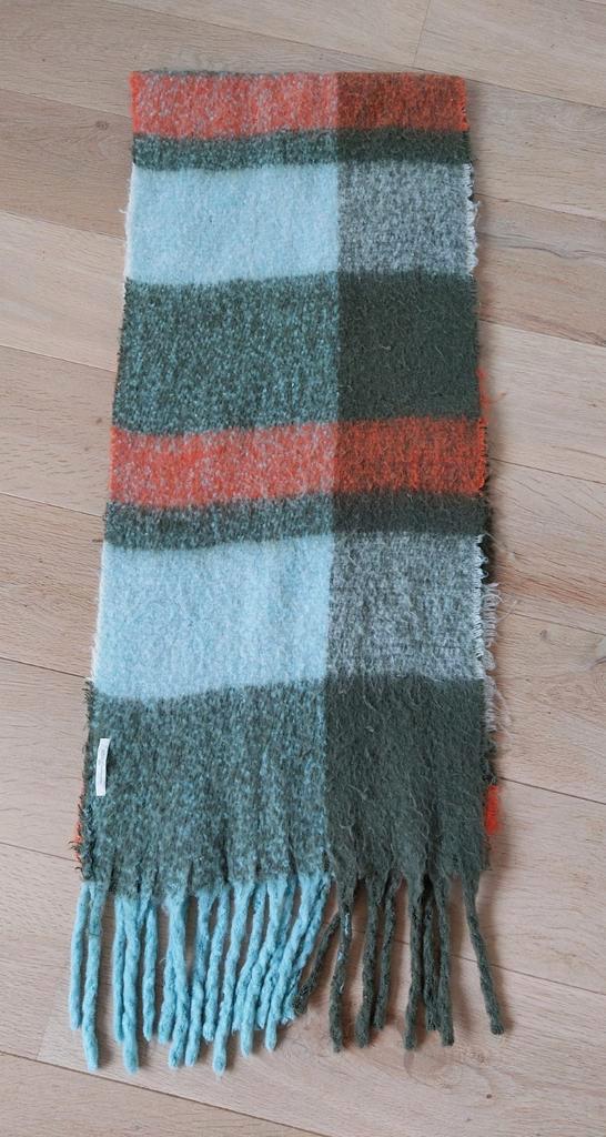 Tom Tailor warme wintersjaal, groen, blauw, oranje, Kleding | Dames, Mutsen, Sjaals en Handschoenen, Zo goed als nieuw, Sjaal