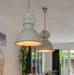 Industriële Hanglamp - Wit Metaal, Huis en Inrichting, Lampen | Hanglampen, Ophalen, Gebruikt, Industrie, Metaal