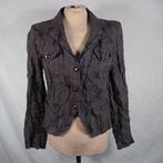 Gaaf grijs dames jasje. 78% linnen Mt 38. Merk Mezza Luna, Maat 38/40 (M), ., Ophalen of Verzenden, Zo goed als nieuw