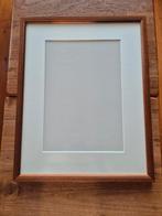 Houten fotolijst met passe partout en glazen plaat - 31x39,5, Ophalen of Verzenden