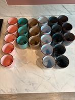 24 Azur Koffiekopjes - Nieuw & Kleurrijk!, Huis en Inrichting, Keuken | Servies, Ophalen, Keramiek, Nieuw, Effen