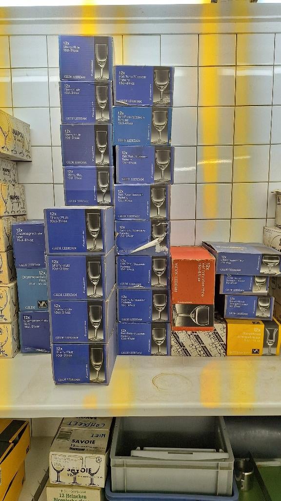 diverse glazen/ glaswerk horeca – Royal Leerdam, Huis en Inrichting, Keuken | Servies, Ophalen, Glas of Glazen, Gebruikt, Glas