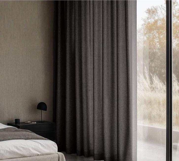 Antreciet 100% linnen gordijnen, Huis en Inrichting, Stoffering | Gordijnen en Lamellen, Zo goed als nieuw, 200 cm of meer, 200 cm of meer