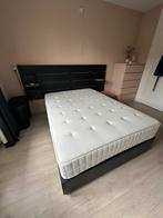 IKEA Nordli Bedframe + Hoofdeinde, Huis en Inrichting, Slaapkamer | Bedden, Overige materialen, Gebruikt, 140 cm, Zwart