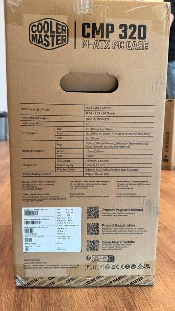 Cooler Master CMP 320 M-ATX PC Behuizing beschikbaar voor biedingen
