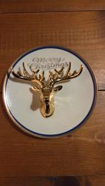 Uniek wandbord met gouden hertenkop, Ophalen of Verzenden, Zo goed als nieuw