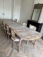 Massief eiken eettafel, Huis en Inrichting, Tafels | Eettafels, Ophalen, Gebruikt, 100 tot 150 cm, Eikenhout