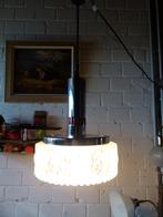 vintage space age hanglamp Lita France, Huis en Inrichting, Lampen | Hanglampen, Ophalen, 50 tot 75 cm, Zo goed als nieuw, Glas
