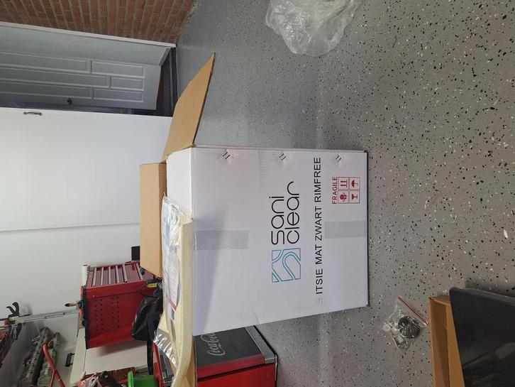 te koop zwarte wc pot, Doe-het-zelf en Verbouw, Sanitair, Zo goed als nieuw, Toilet, Ophalen