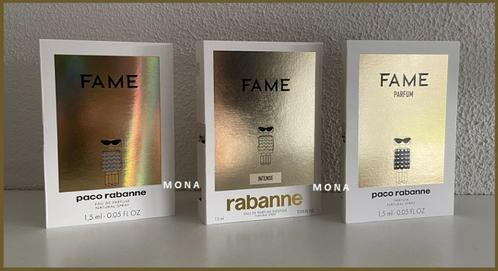 Fame set 3 parfum samples proefjes testers monsters, Sieraden, Tassen en Uiterlijk, Uiterlijk | Parfum, Nieuw, Verzenden