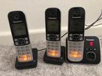 panasonic draadloze telefoons +  antwoordapparaat, Ophalen of Verzenden, Zo goed als nieuw, 3 handsets