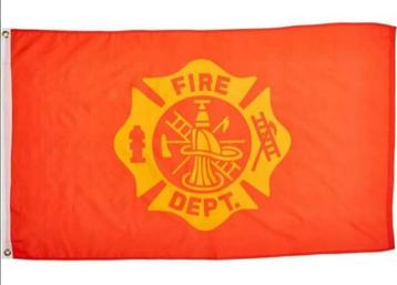 Polyester Vlag USA Fire Department beschikbaar voor biedingen