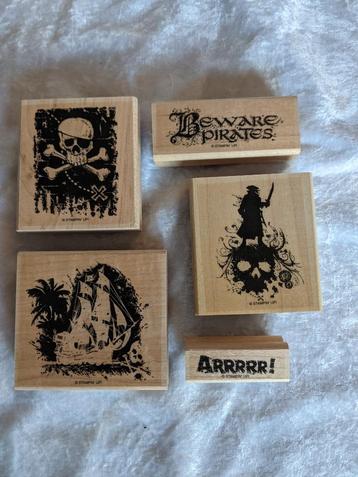 Nieuwe stempelset Beware Pirates, Stampin UP piraten stoer beschikbaar voor biedingen