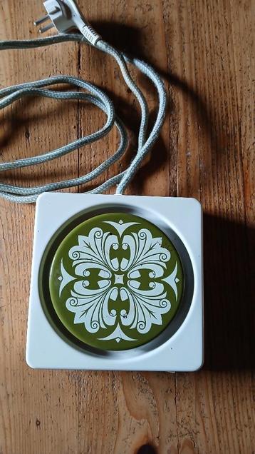 Vintage Daalderop warmhoud plaatje / thee lichtje beschikbaar voor biedingen