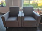 2 Grijze fauteuils - stoelen in Goede Staat, Gebruikt, Twee, Ophalen of Verzenden, Modern