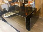Vintage Retro Tafel Bruin Smoke Glas - Nieuw, Huis en Inrichting, Tafels | Salontafels, Ophalen, 100 tot 150 cm, Nieuw, 50 tot 100 cm