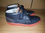 Floris van Bommel mt.40 sneakers blauw leer en oranje zool, Blauw, Floris van Bommel, Ophalen of Verzenden, Sneakers of Gympen