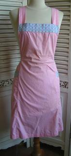 vintage roze schort nr GG 435, Verzenden, Gebruikt, Roze, Schort