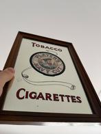 Spiegel advertentie tobacco cigarettes, Antiek en Kunst, Ophalen of Verzenden, Rechthoekig, Minder dan 100 cm