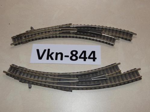 Vk-844 N Spoor Gebogen Wissels 9174/75 Fleischmann DB, Hobby en Vrije tijd, Modeltreinen | N-Spoor, Gebruikt, Rails, Gelijkstroom