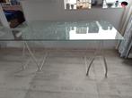 Glazen tafel / bureau, Ophalen