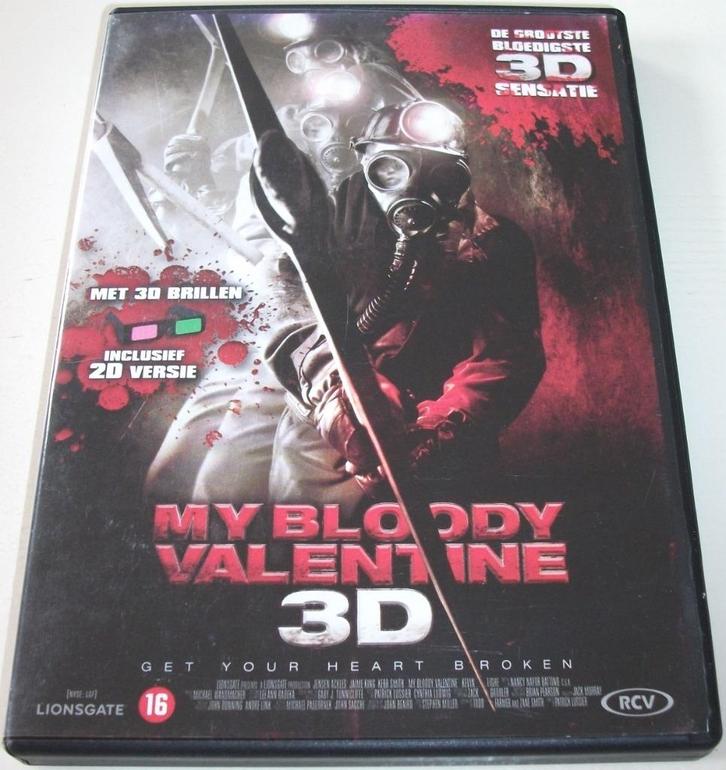 Dvd *** MY BLOODY VALENTINE 3D ***, Cd's en Dvd's, Dvd's | Horror, Zo goed als nieuw, Overige genres, Vanaf 16 jaar, Ophalen of Verzenden