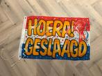 Vlag Hoera geslaagd, Ophalen of Verzenden, Nieuw, Versiering, Overige