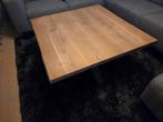 Salontafel eikenblad met x-poot, Huis en Inrichting, Tafels | Salontafels, Ophalen, 50 tot 100 cm, Eikenhout, 50 tot 100 cm