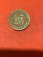 5 Rentenpfennig 1924 Duitse Rijk, Postzegels en Munten, Munten | Europa | Niet-Euromunten, Ophalen, Duitsland, Losse munt