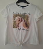 Nieuw crème tshirt paard glitter mt 146/152, Kinderen en Baby's, Kinderkleding | Maat 146, C&A, Meisje, Nieuw, Ophalen of Verzenden