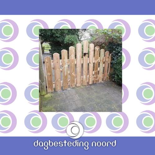 dubbele tuinpoort, Tuin en Terras, Tuinpoorten, Gebruikt, Draaipoort, Hout, Minder dan 100 cm, Ophalen of Verzenden