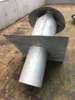 dakdoorvoer kachel hoedje rookkanaal compleet plakplaat, Ophalen of Verzenden, Metaal, Minder dan 5 m², Overige typen