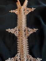 Mooie Marokkaanse Kaftan / Jellaba, Zwart, Maat 42/44 (L), Ophalen of Verzenden, Zo goed als nieuw