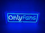 OnlyFans in glas neon, Ophalen of Verzenden, Zo goed als nieuw, Lichtbak of (neon) lamp