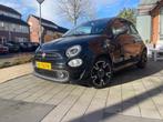 Fiat 500 Twinair Turbo 105pk 2017 Zwart, Auto's, Fiat, Voorwielaandrijving, Zwart, Zwart, Origineel Nederlands