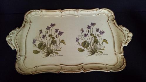 Barok FLORENTIJNS Dienblad <> Italiaans Handwerk 43 x 26 cm., Antiek en Kunst, Curiosa en Brocante, Ophalen of Verzenden