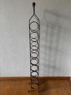 Metalen wijnrek voor 10 flessen - 113 cm hoog, Ophalen, Gebruikt, 5 tot 15 flessen, Metaal